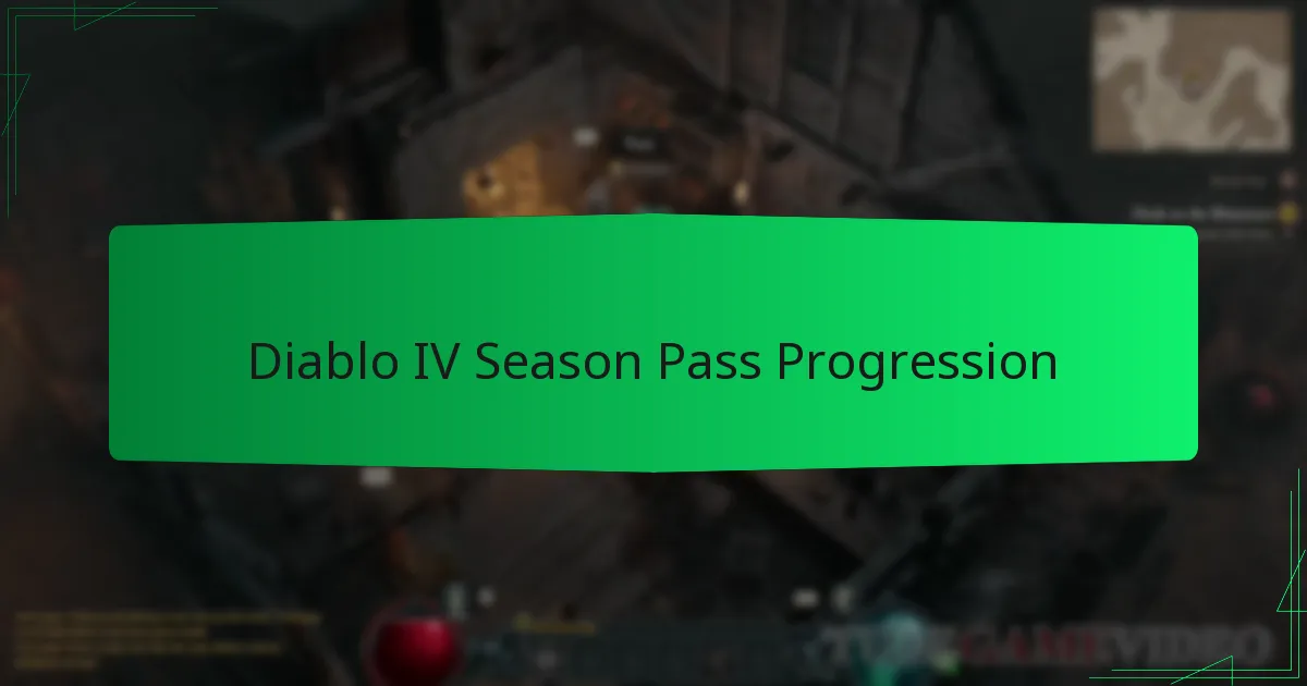 Diablo IV Season Pass Progression