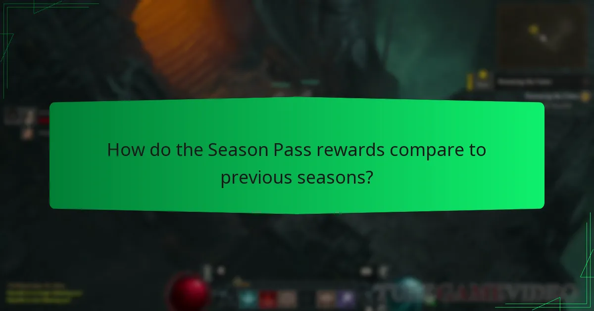 How do the Season Pass rewards compare to previous seasons?