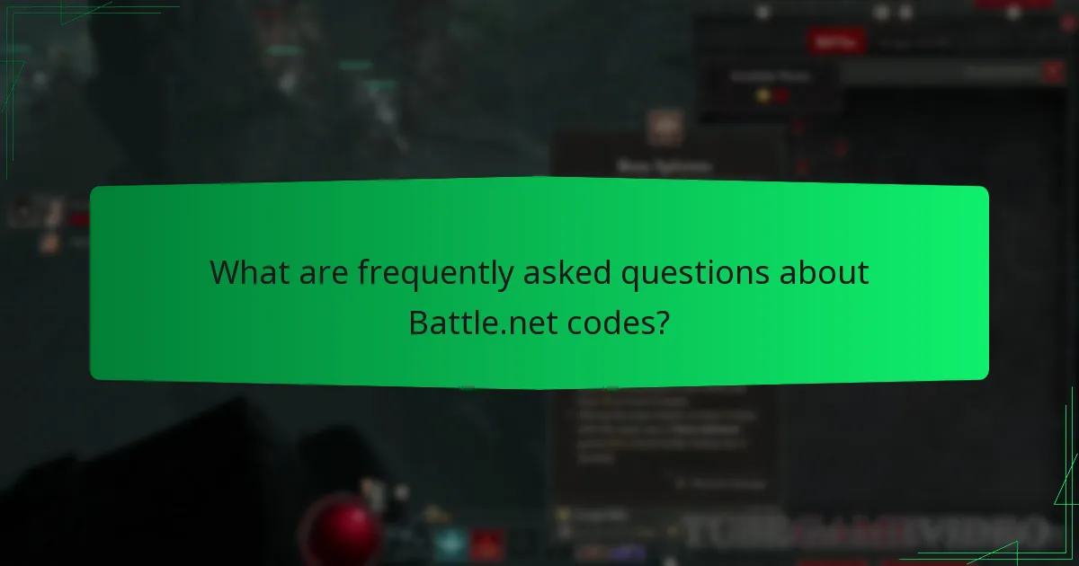 What are frequently asked questions about Battle.net codes?