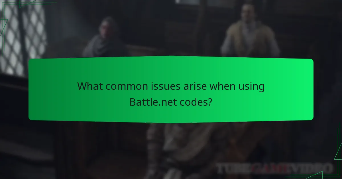 What common issues arise when using Battle.net codes?