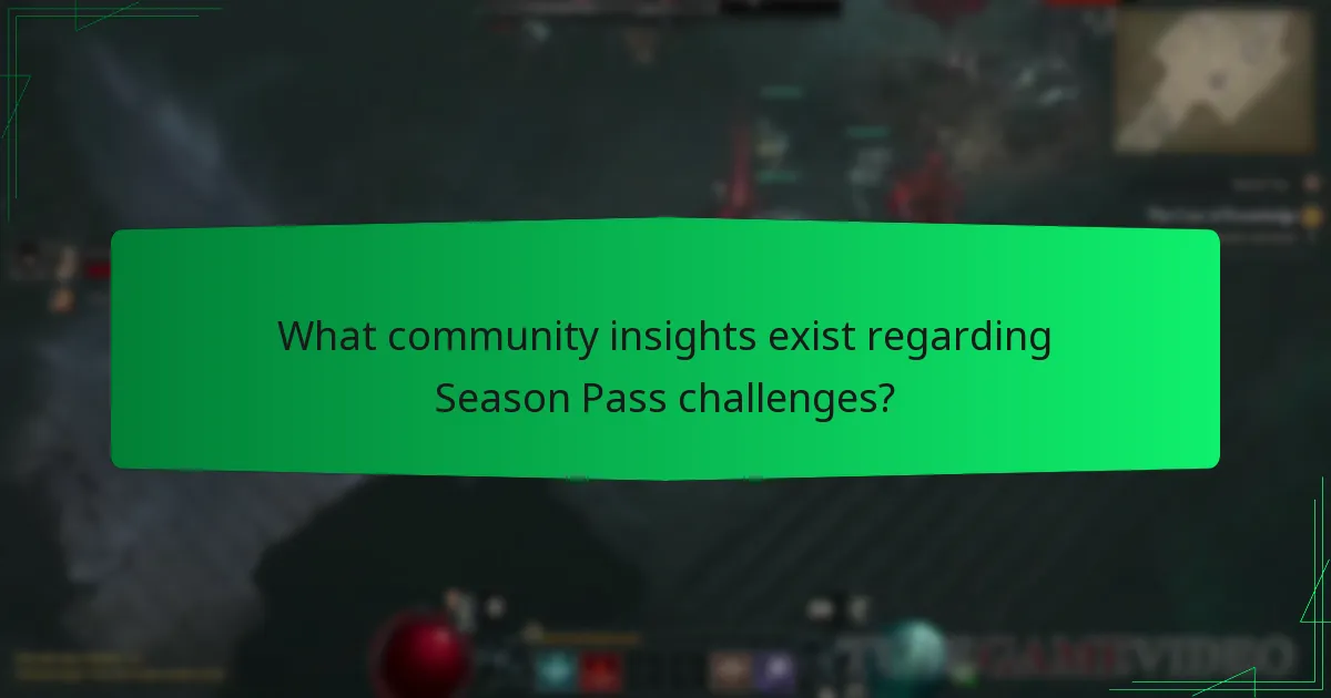 What community insights exist regarding Season Pass challenges?