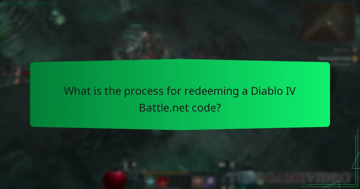 What is the process for redeeming a Diablo IV Battle.net code?